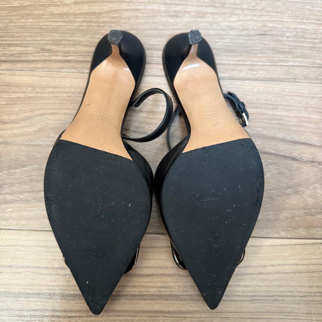 Valentino ブラック ハイヒール ポインテッドトゥ