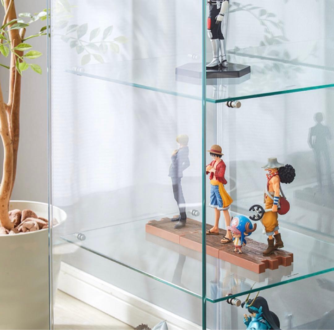 全面強化ガラス 4段コレクションケース フィギアケース 棚 収納家具‼️
