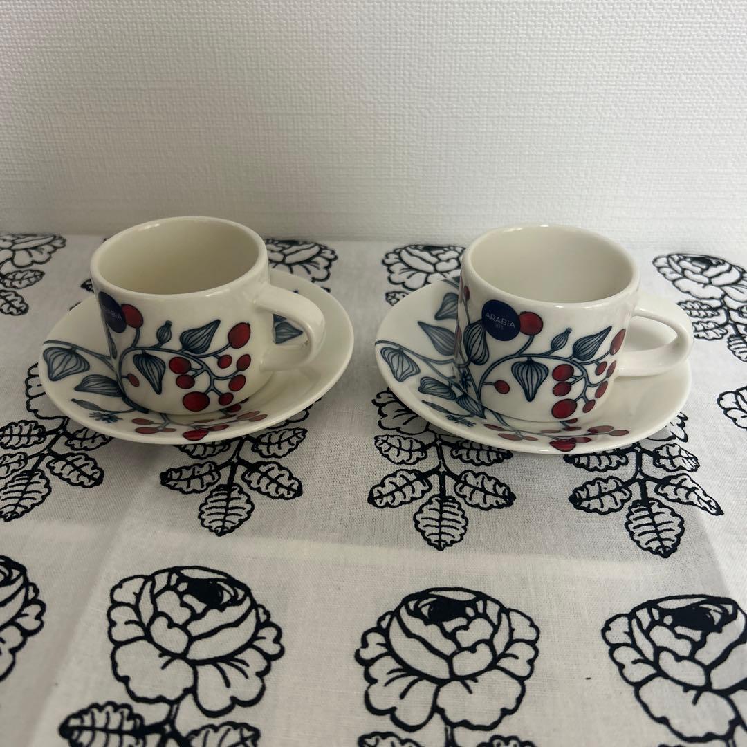【新品・未使用】ARABIA /アラビア　ルノ　エスプレッソカップ&ソーサー