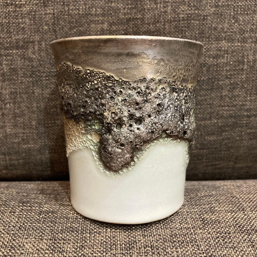 【新品未使用】福村龍太 作家器 銀彩カップ