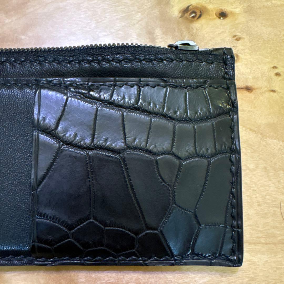 クロコダイルレザー ケース ブラック