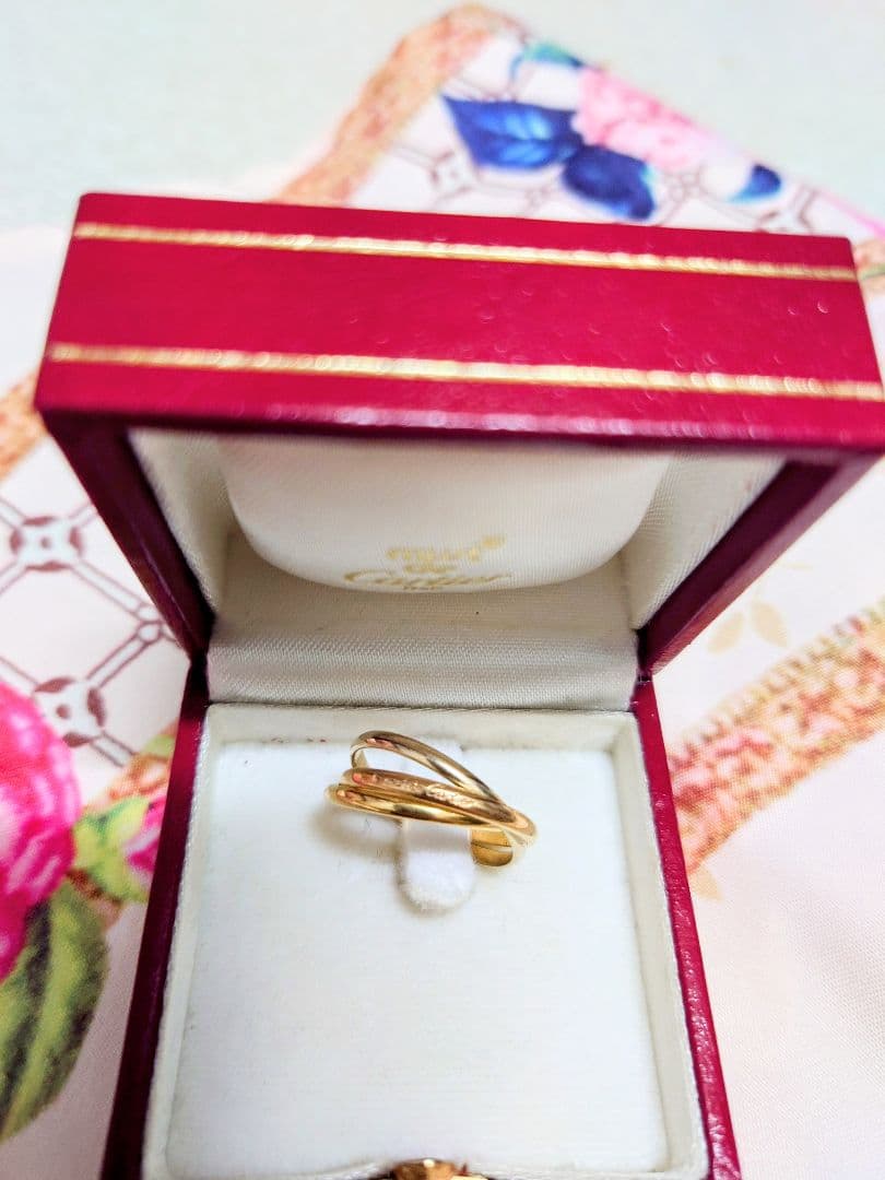 マ*ン様 141 正規品 カルティエ トリニティリング スリーカラーゴールド