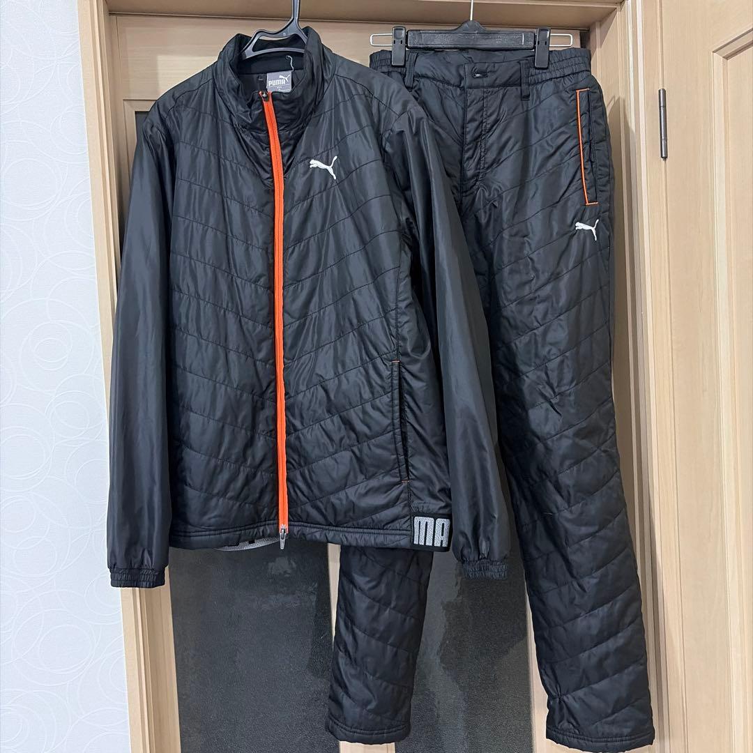 PUMA ゴルフウェアブラック/オレンジ