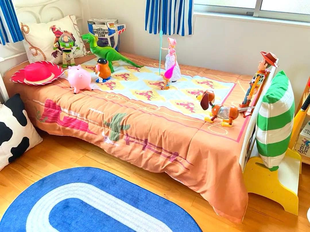 トイストーリーコレクション　ウッディ＆アンディのベッドカバー枕カバーのセット