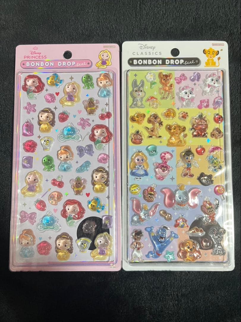 【正規品】ディズニーボンボンドロップシール プリンセス　クラシック