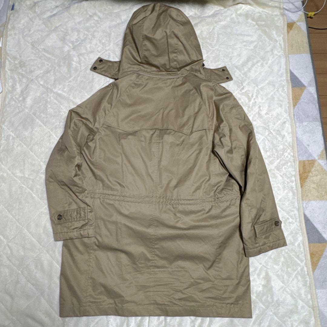 Aquascutum フード付きステンカラーコート LLサイズ ベージュ