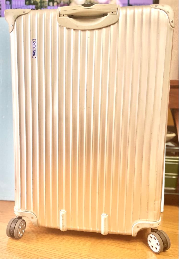 【中古品】RIMOWA_TOPASスーツケース104L/シルバーメタル93277