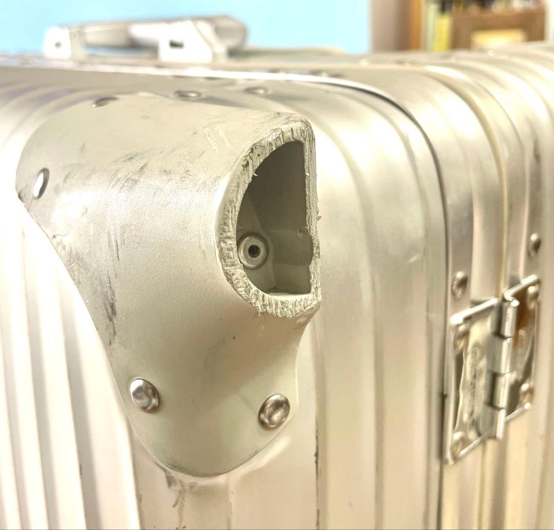 【中古品】RIMOWA_TOPASスーツケース104L/シルバーメタル93277