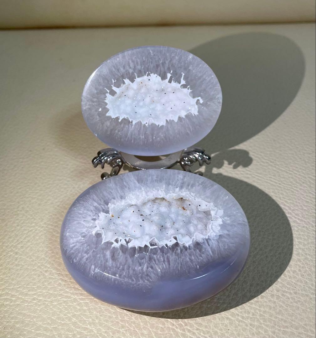 トレジャー瑪瑙 ドゥルージーアゲート 聚宝盆 雪模様 シュガー トルマリン共生