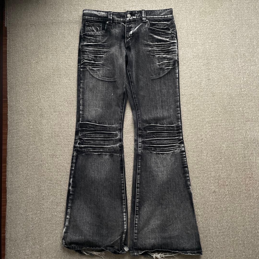 Jaded London black Drift フレアデニムジーンズ w34