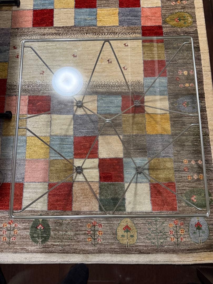 h*.様 ガラス天板のセンターテーブル【東京港区内車で取りに来れる方、限定】