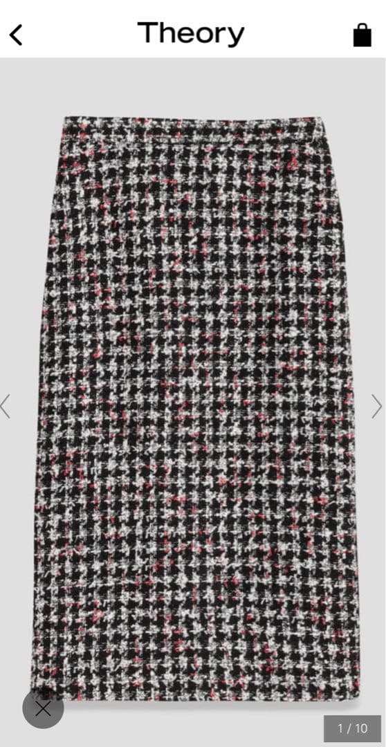 theory luxe ツイードタイトスカート 040 現行品