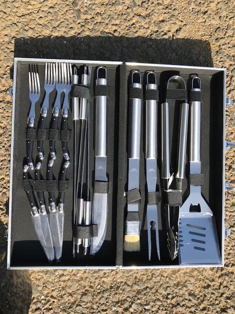 訳有りBBQ調理器具セット　バーベキュー　17点セット　バーベキューセット 新品