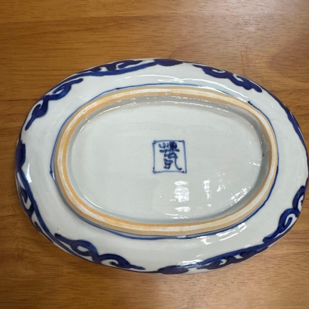 ⭐️九谷焼⭐️正木春蔵❤️牡丹 　輪花オーバル皿3枚セット