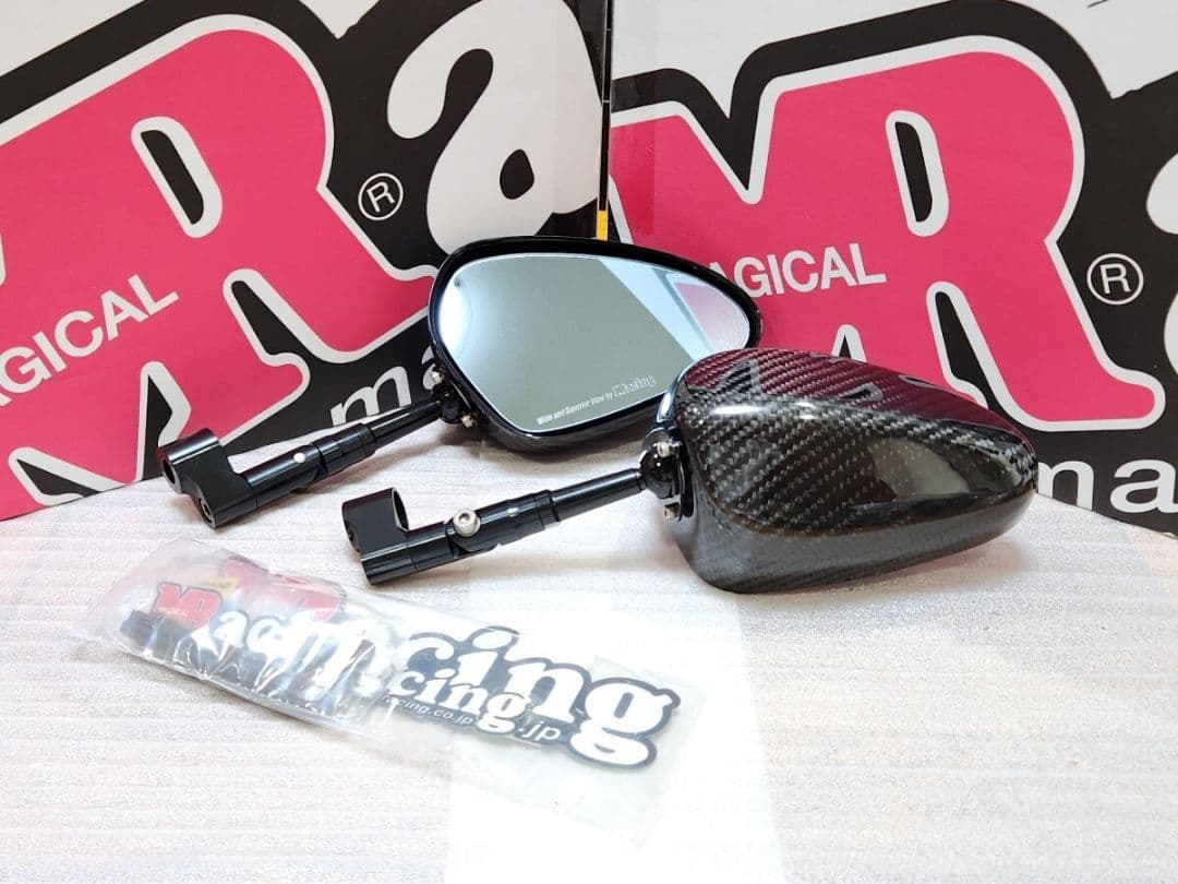 マジカルレーシング｜NK1 ミラー｜綾織カーボン｜type2 ロングエルボステム