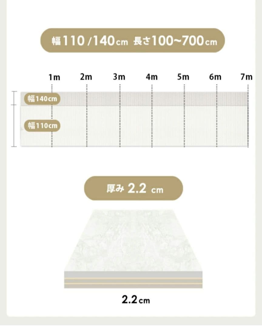 プレイマット ロールマット 140cm/200㌢