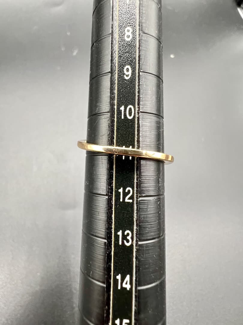 K18 エナメルとダイヤモンド リング