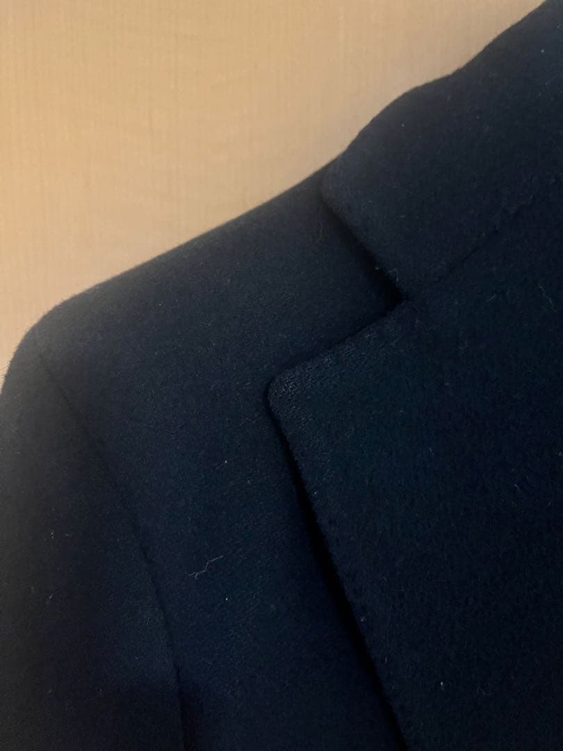 LARDINI ネイビー チェスターコート