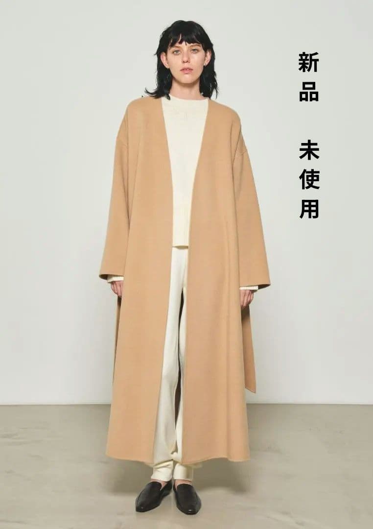 N.O.R.C　by the line ウールリバーノーカラーコート