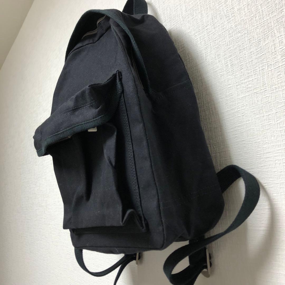 信三郎帆布 ブラックバックパック　リュック　黒×黒