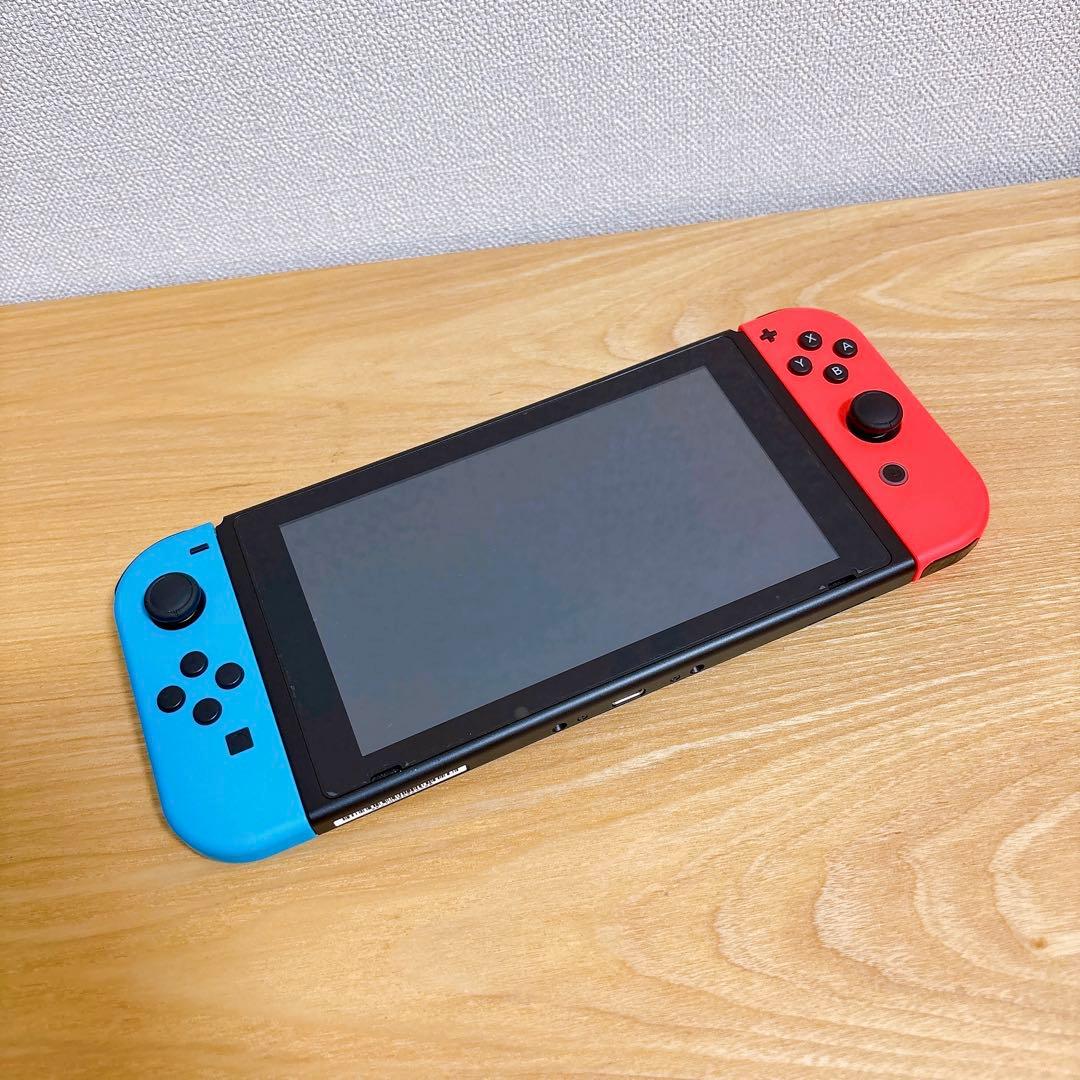 【美品】 バッテリー強化型 Nintendo Switch 本体 赤青