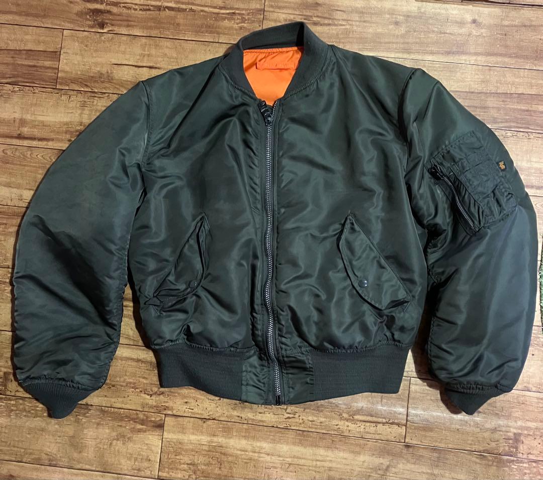 90s USA製 アルファインダストリーズ MA-1 フライトジャケット L