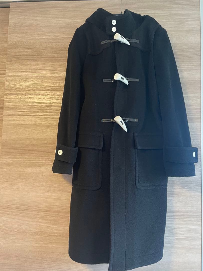 HYKE ブラック ダッフルコート サイズ3