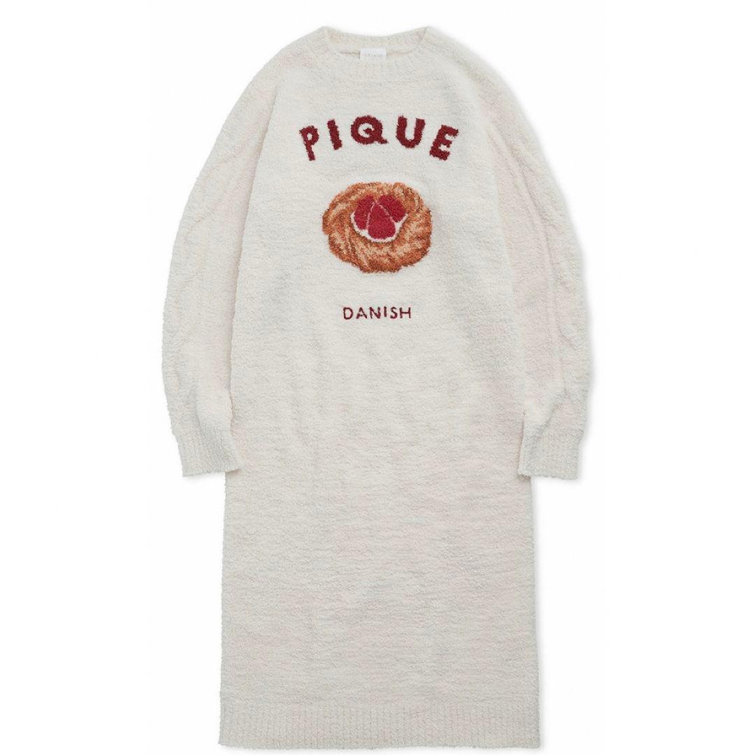 新品未使用　ジェラートピケ　ベビモコパンジャガードワンピース　クリーム