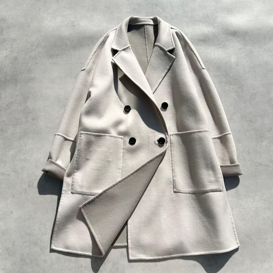 アドーア　２ＴＯＮＥリバーⅡジャケット　ベージュ　リバーコート