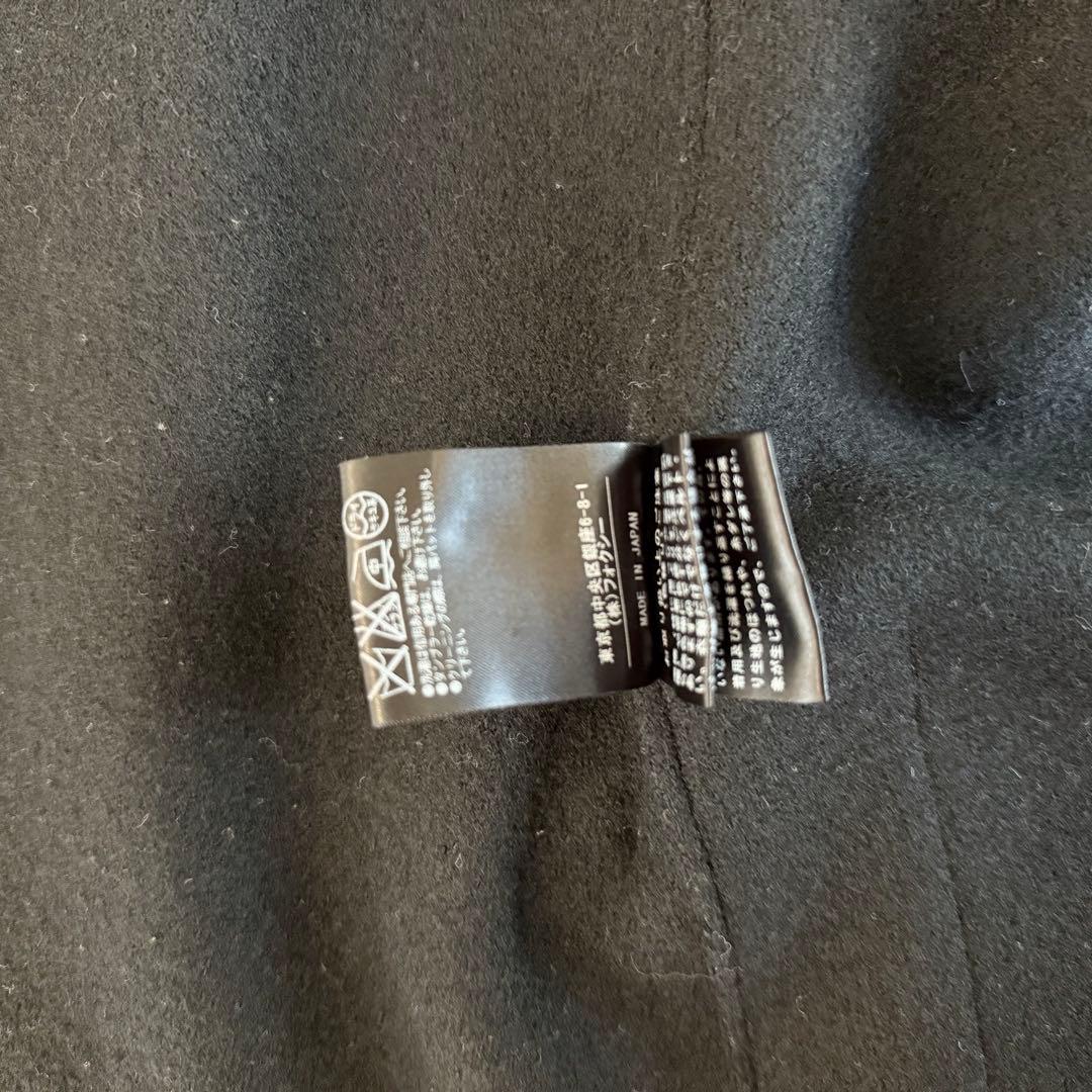 FOXEY フォクシー　ブラックフード付きコート