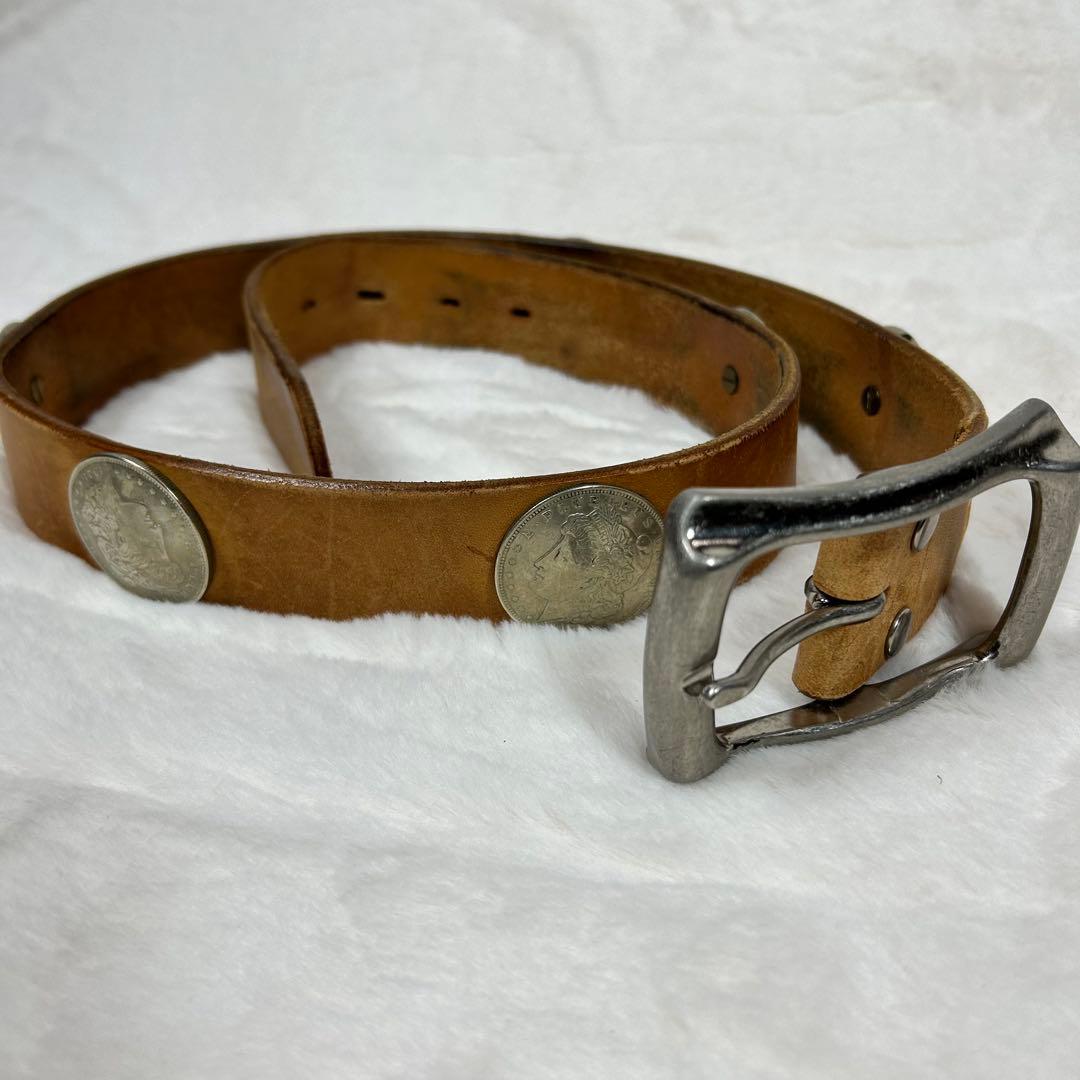 モルガンダラー　コンチョ　レザー　ベルト　1972年