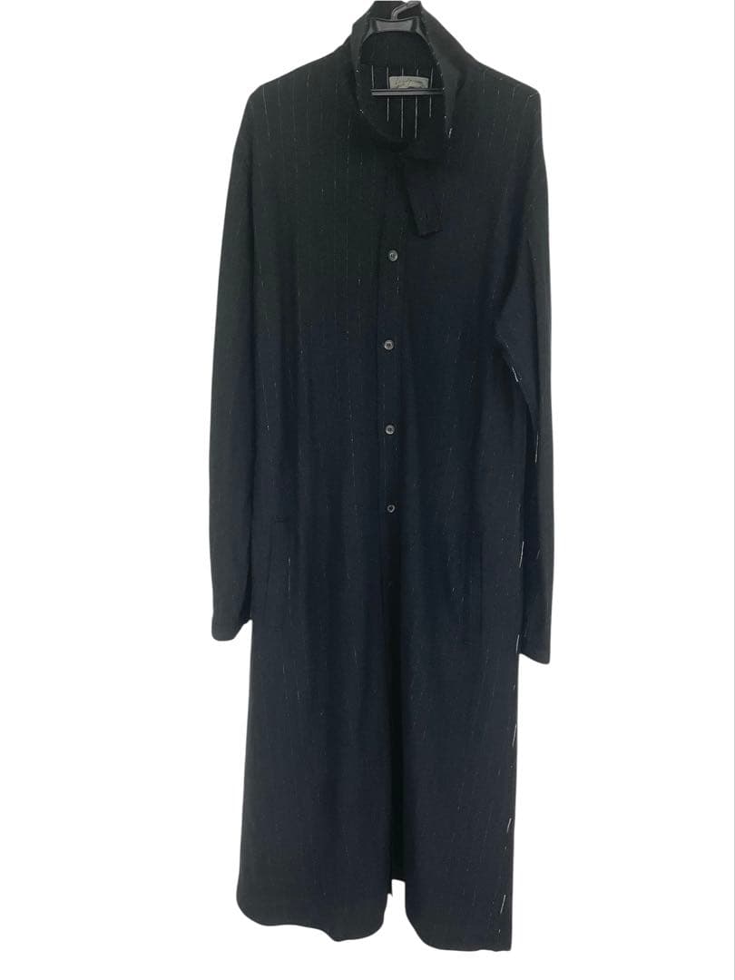 yohji yamamoto ハイカラーロングCD（BLACK）