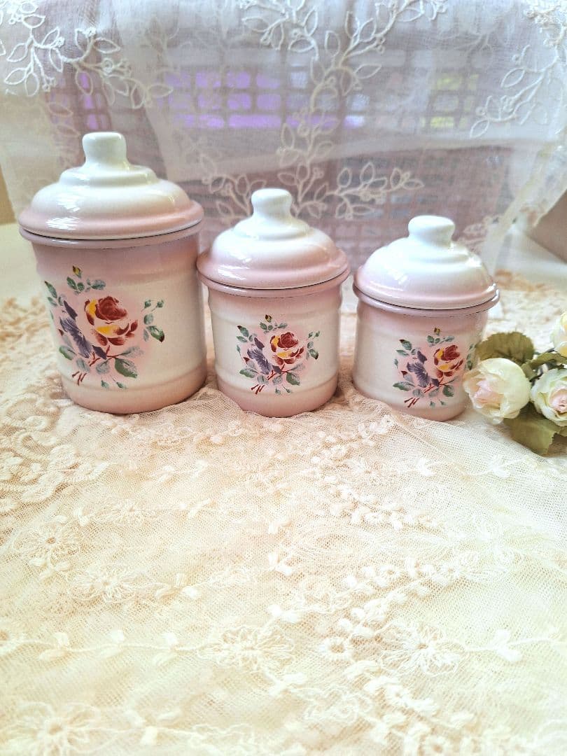 イマンプリンセスローズビードキャニスターS.M.L3個セット