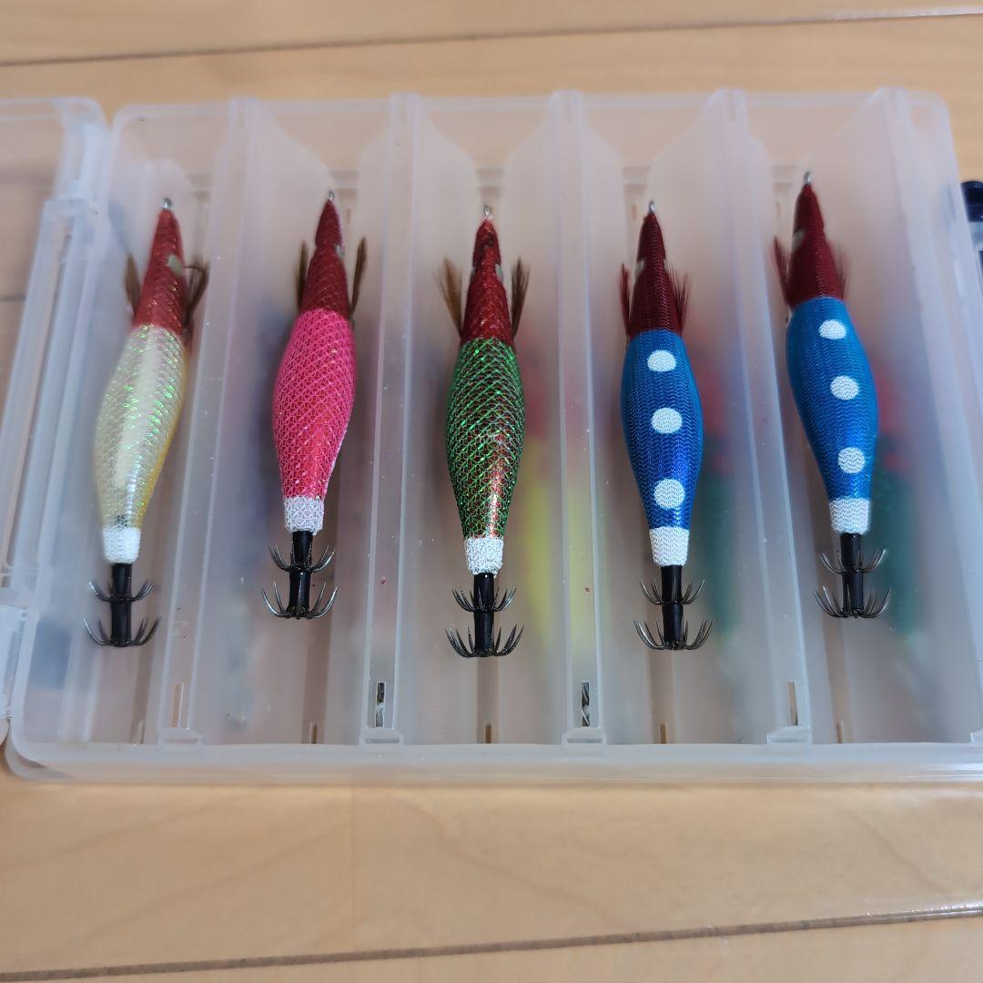 イカメタル エギ オモリグ 鉛スッテ メイホウリバーシブルケース付き まとめ売り