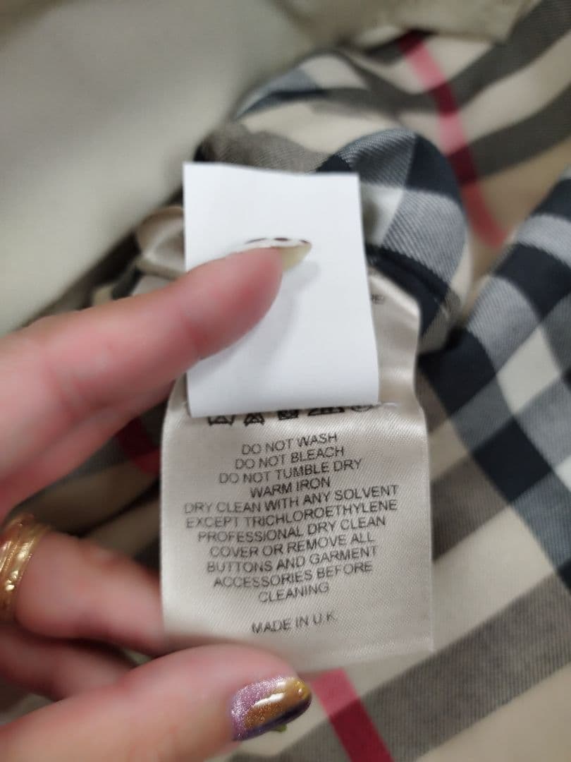 バーバリー トレンチコート アイボリー BURBERRY ESTABLISHED