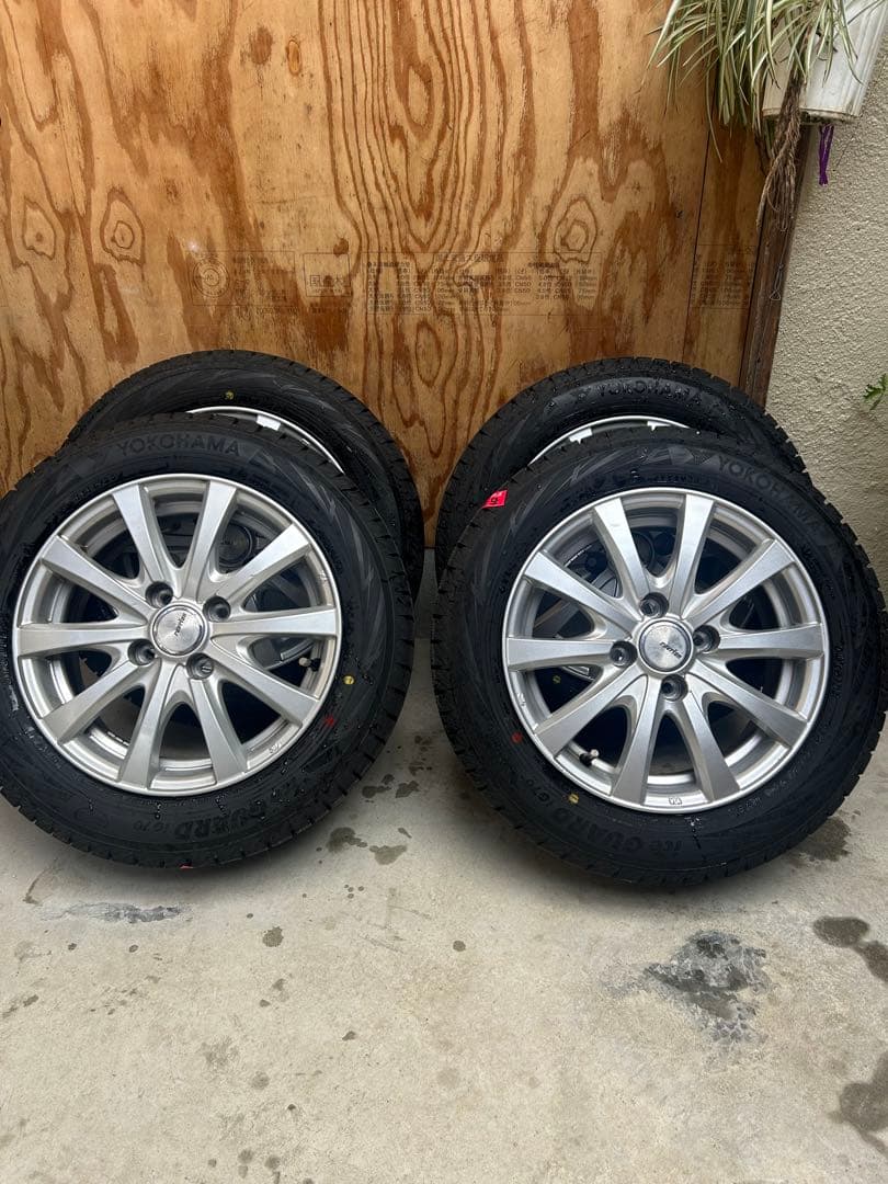 パッソ165/65R14 ヨコハマスタッドレス、アルミ、ナットセット　バリ溝