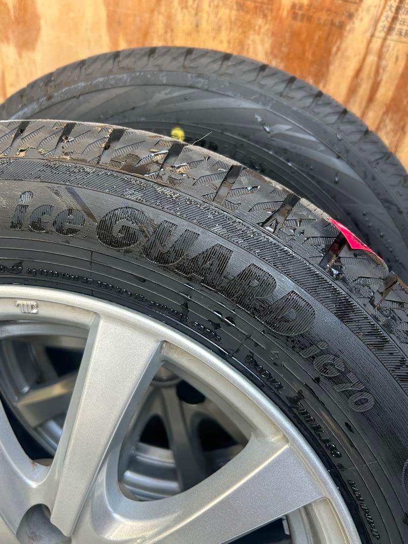 パッソ165/65R14 ヨコハマスタッドレス、アルミ、ナットセット　バリ溝