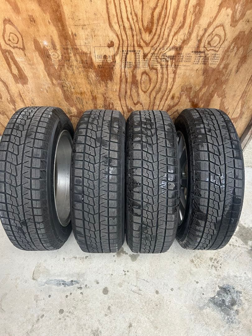 パッソ165/65R14 ヨコハマスタッドレス、アルミ、ナットセット　バリ溝