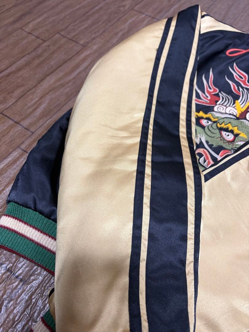 Mサイズ テーラー東洋 スカジャン 龍 和柄 リバーシブル M18426