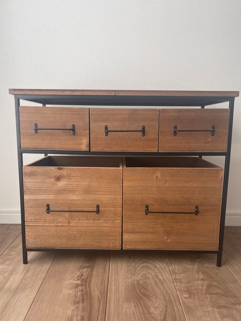 salut! アイアンウッド5ドロワーマルチラック