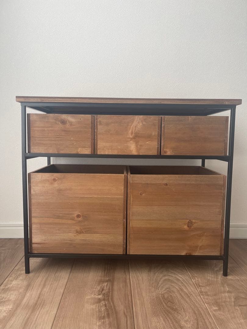 salut! アイアンウッド5ドロワーマルチラック