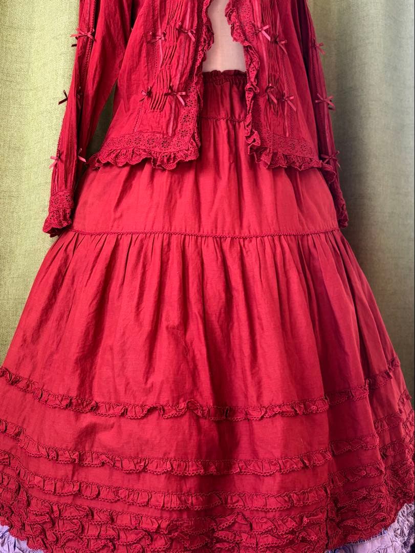 PINK HOUSE ロングフレアスカート