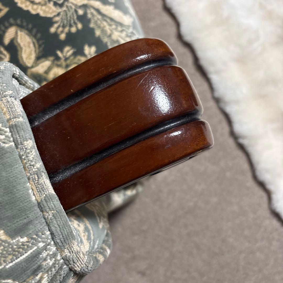 カリモク 1人掛けソファ アームチェア 花柄 ヴィンテージ