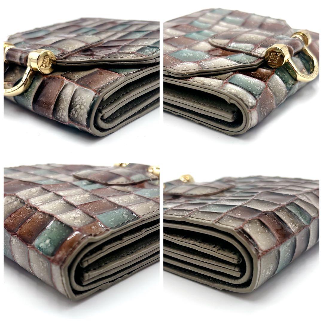 ✨ほぼ新品✨ ATAO ロトロ ヴィトロ アドリアエメラルド 二つ折り財布