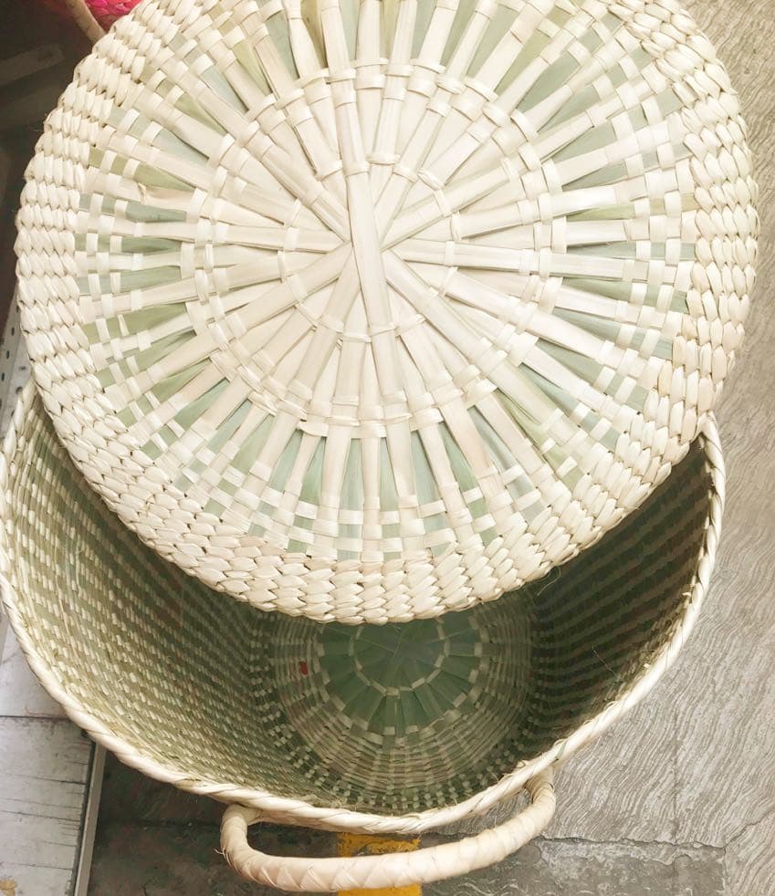 メキシコ バスケット わら製