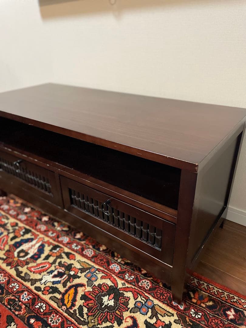 【＋】アジアン調 TVボード (W90×D40×H44cm)