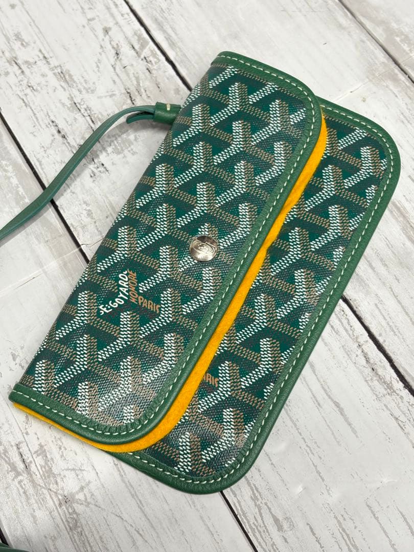 美品‼️ GOYARD ゴヤール　トートバッグ　サンルイPM　スヌーピー　グリーン