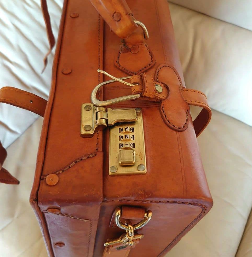 本革製　トランクケース ブラウン（ハンズセレクト）