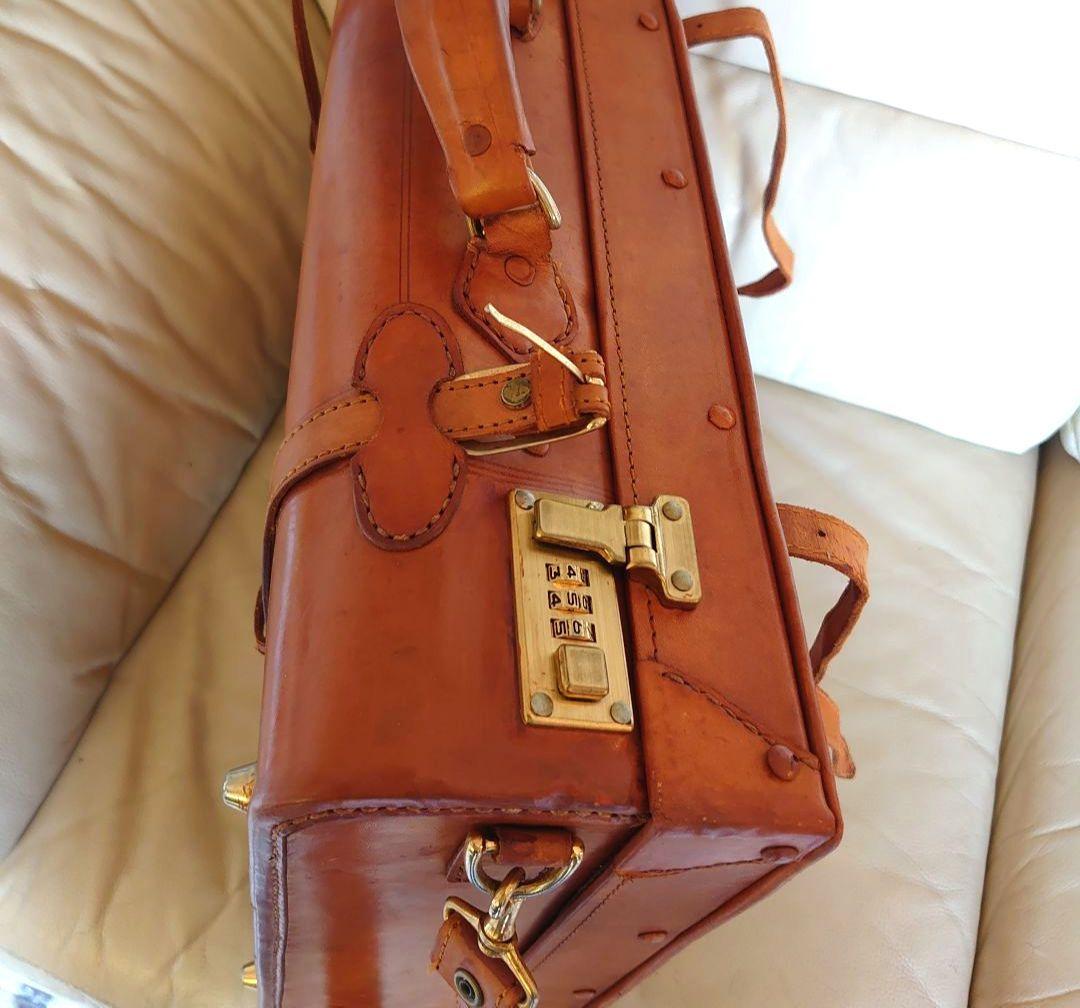 本革製　トランクケース ブラウン（ハンズセレクト）