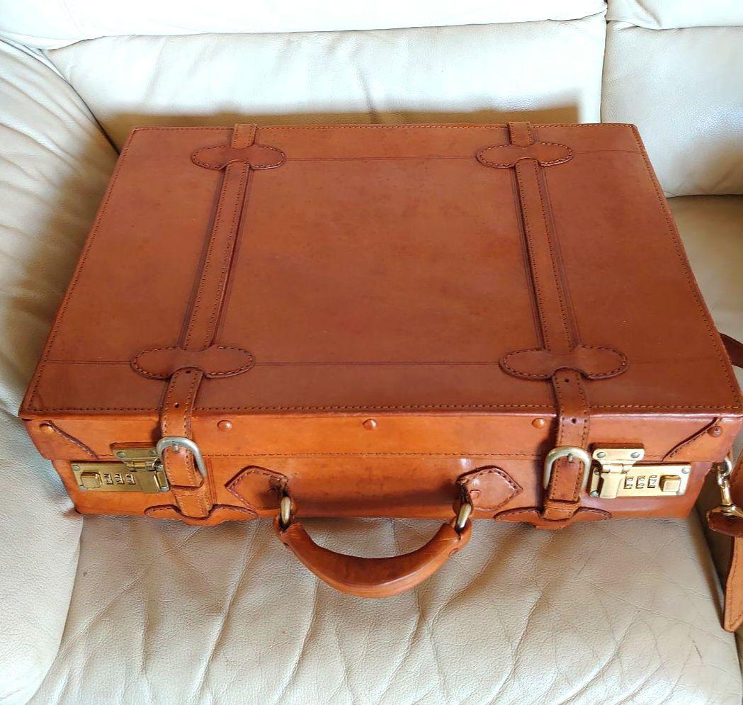 本革製　トランクケース ブラウン（ハンズセレクト）